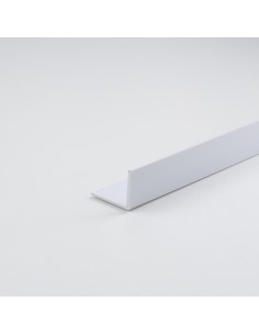 Perfil bricolaje angulo l pvc blanco satinado 1000 x 40 x 10 mm