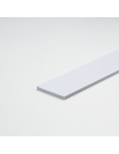 Perfil bricolaje pletina pvc blanco satinado 1000 x 10 x 3 mm