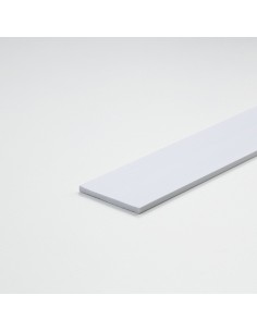 Perfil bricolaje pletina pvc blanco satinado 1000 x 30 x 3 mm