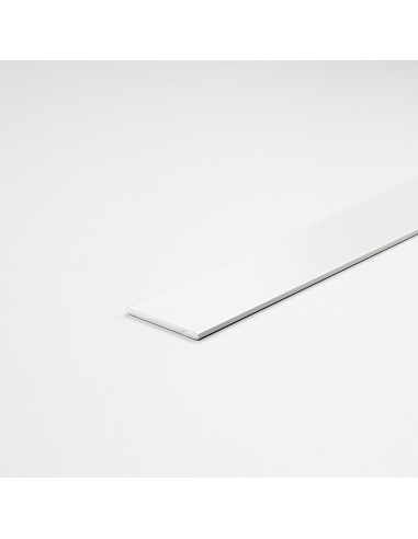 Perfil bricolaje pletina aluminio pintado blanco 1000 x 20 x 2 mm