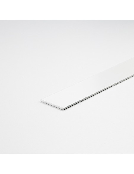 Perfil bricolaje pletina aluminio pintado blanco 1000 x 25 x 2 mm