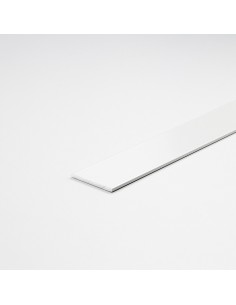 Perfil bricolaje pletina aluminio pintado blanco 1000 x 30 x 2 mm