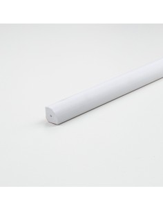 Tubo cuarto de caña pvc blanco satinado 1000 x 14 x 14 mm