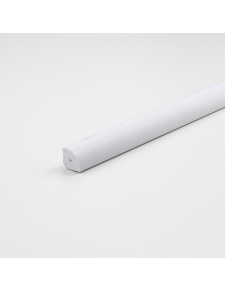 Tubo cuarto de caña pvc blanco satinado 1000 x 14 x 14 mm