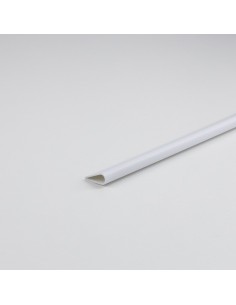 Perfil bricolaje lomo pvc blanco 1000 x ø5 mm