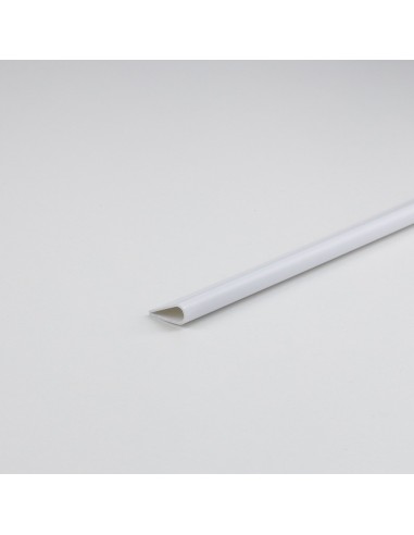 Perfil bricolaje lomo pvc blanco 1000 x ø5 mm