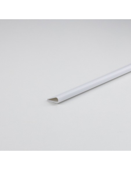 Perfil bricolaje lomo pvc blanco 1000 x ø5 mm