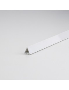 Perfil junquillo triangular pvc blanco 1000 x ø12 mm