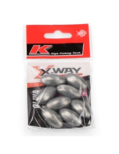 Peso de pesca forma oliva 5 g, bolsa 11 uds 2