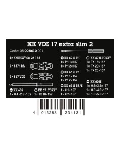 Destornilladores vde, extra slim 2, juego 17 piezas 2