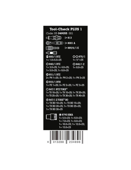 Juego herramientas chek plus 1, 39 piezas