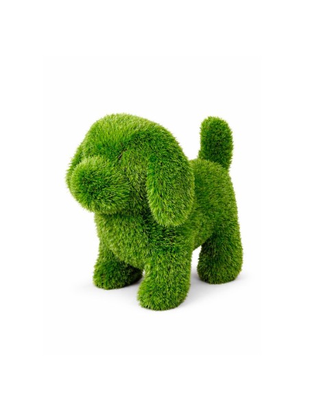 Figura de césped perro, 23 x 35 x 33 cm