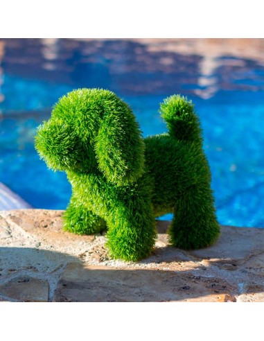 Figura de césped perro, 23 x 35 x 33 cm
