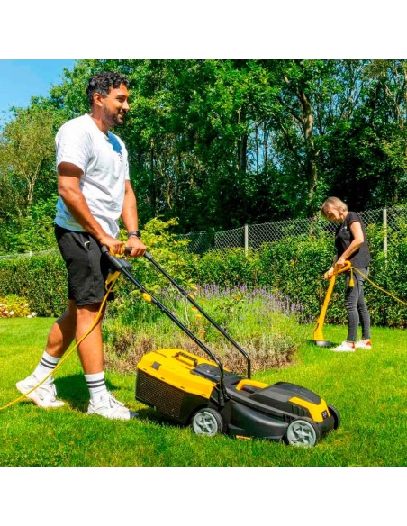 Cortacésped 1300 w 320 mm + cortabordes 250 w