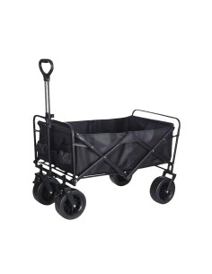 Carro plegable de transporte 200 l / 75 kg, color negro