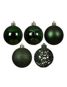 Bolas decoración árbol navidad ø6 cm, verde, caja 35 uds 2