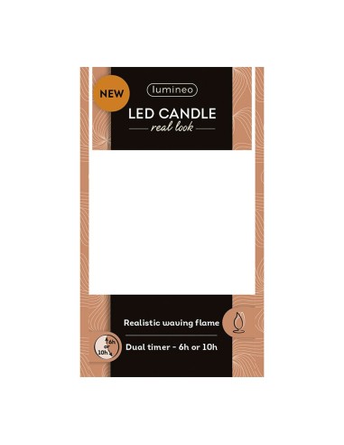 Vela de cera led, con parte superior curva,...