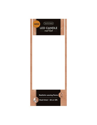 Vela de cera led, con parte superior curva,...