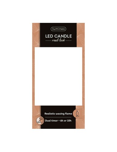 Vela de cera led, con parte superior curva,...