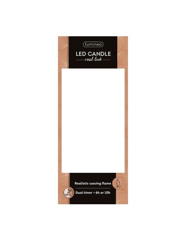 Vela de cera led, con parte superior curva,...