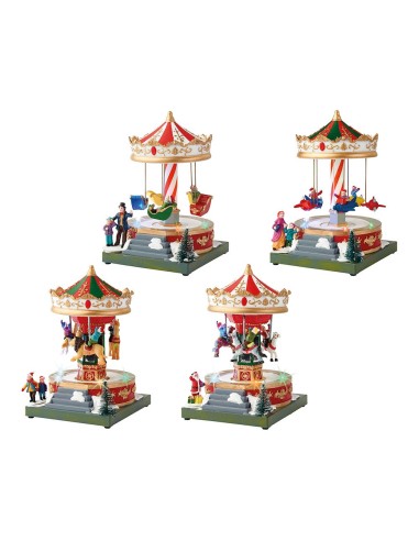 Carrusel decorativo con led multicolor y...