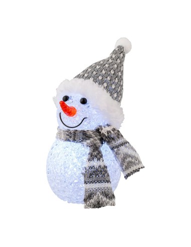 Muñeco de nieve con microled, uso interior,...
