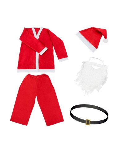 Disfraz de santa claus 5 piezas