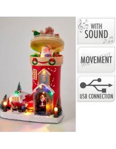 Figura led bota 26 x 14 x 34 cm