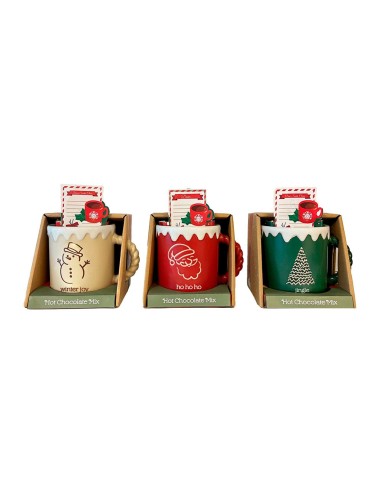 Taza de navidad con nieve modelos variados