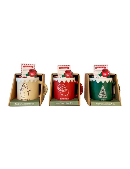 Taza de navidad con nieve modelos variados