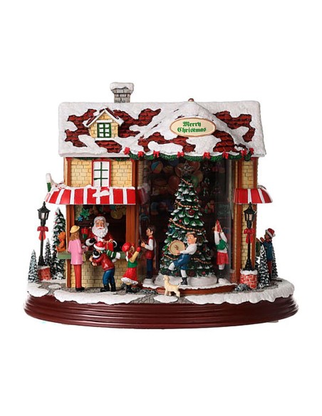 Escena navideña papa noel 26 cm