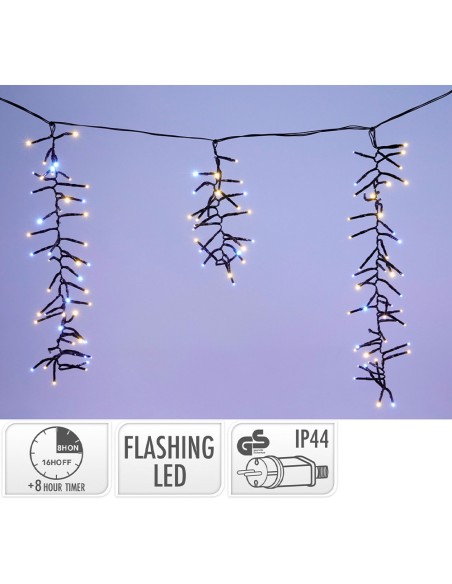 Cortina carámbanos led ip44