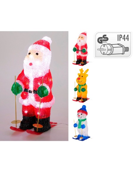 Figura navideña led acrílico exterior modelos variados