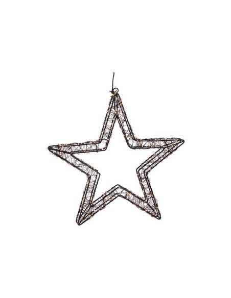 Estrella 800 leds negro 36 cm