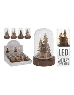 Figura decoración de madera con luz led navidad modelos variados 2