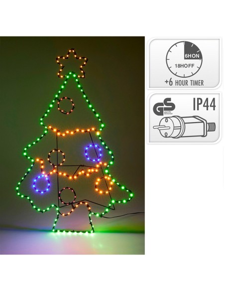 Figura led árbol de navidad 201 led 80 cm
