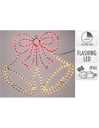Figura led campana de navidad 60 cm