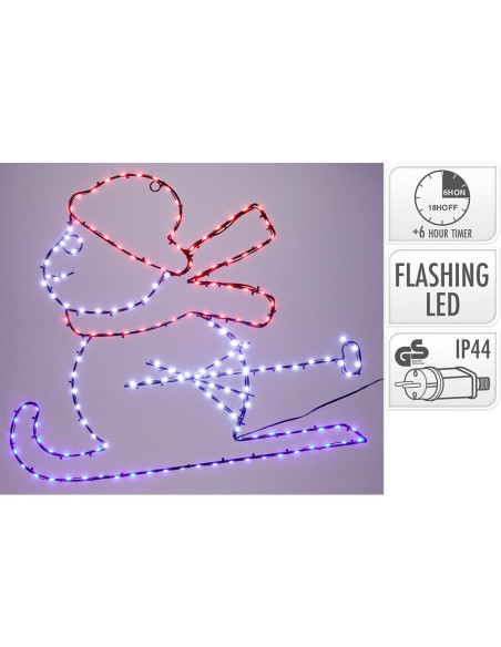 Figura led muñeco de navidad 53 cm