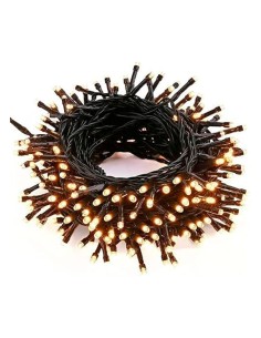 Guirnalda 4008 led blanco cálido cable negro