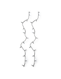 Guirnalda multifunción, uso exterior, basic, blanco frío, cable negro, 240 leds, 18 m