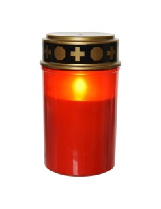 Vela para difuntos (cementerio) con luz led a pilas