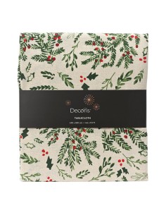 Mantel de algodón navidad muérdago 140 x 180 cm
