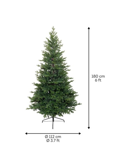 Árbol de navidad uso interior tipo pino allison ø112 x 180 cm