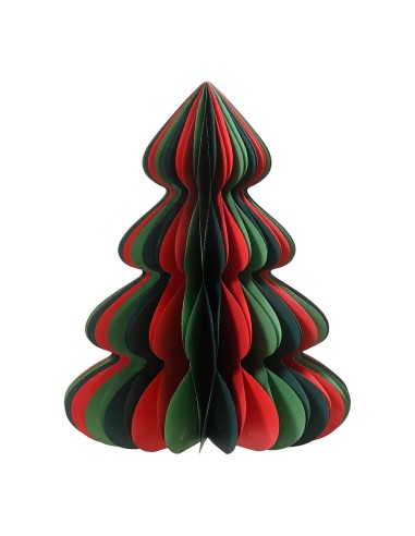 Árbol de papel dorado con purpurina ø30 x 40 cm