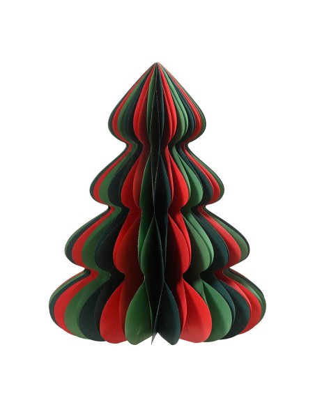 Árbol de papel dorado con purpurina ø30 x 40 cm