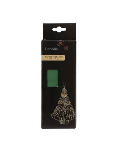 Árbol de papel dorado con purpurina ø30 x 40 cm