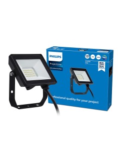 Foco proyector led, negro, 20 w, 1900 im, 4000 k, 138 x 27 x 122 mm 2