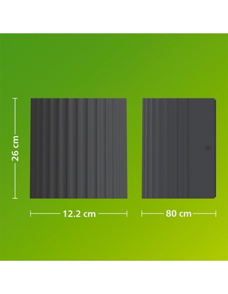 Aplique de exterior led zyre antracita 4,3 w, 800 lm