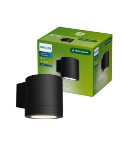 Aplique de exterior led fylx 5 w, negro