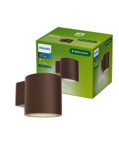 Aplique de exterior led fylx 5 w, marrón